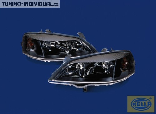 P�edn� sv�tlomety �ern� Opel Astra G. origin�l Hella. cena za p�r.